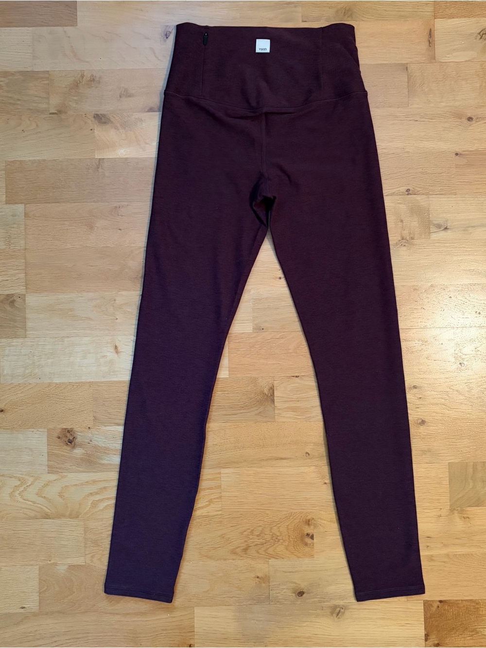 Vuori Clean Elevation Legging Raisin Heather, XS - Picture 6 of 13